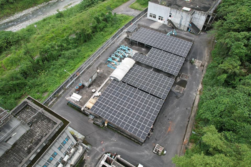 花蓮壽豐・壽豐淨水廠光電設施代表空拍照